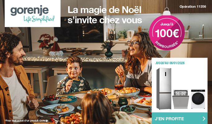 OFFRE DE REMBOURSEMENT GORENJE NOEL