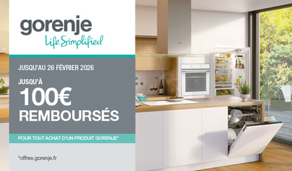 OFFRE DE REMBOURSEMENT GORENJE Février