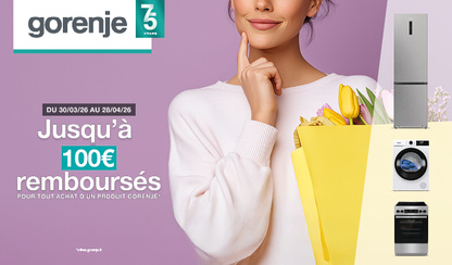 OFFRE DE REMBOURSEMENT GORENJE Avril