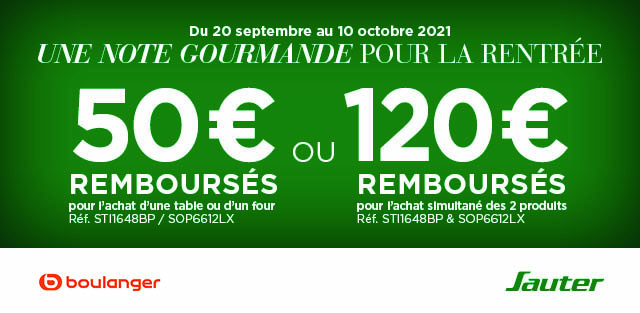 SAUTER - Une note gourmande pour la rentrée