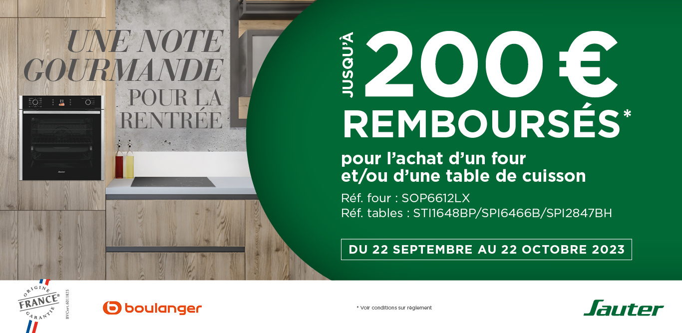 SAUTER - Une note gourmande pour la rentrée